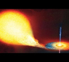 Разрушение звезды и вспышка - первое в своём роде видео