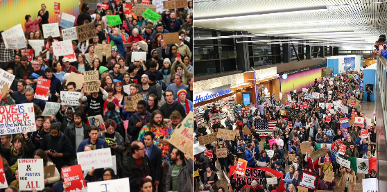 Протесты в аэропортах США. Суды блокируют исполнение указа Трампа