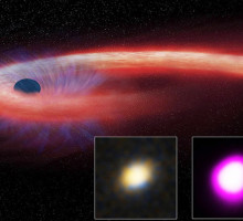 Как два Солнца: на снимки попала самая долгая смерть звезды в чёрной дыре