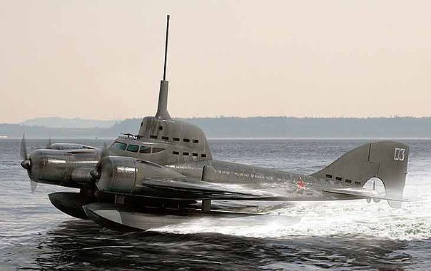 Советский проект летающей подводной лодки. Советский проект летающей 2