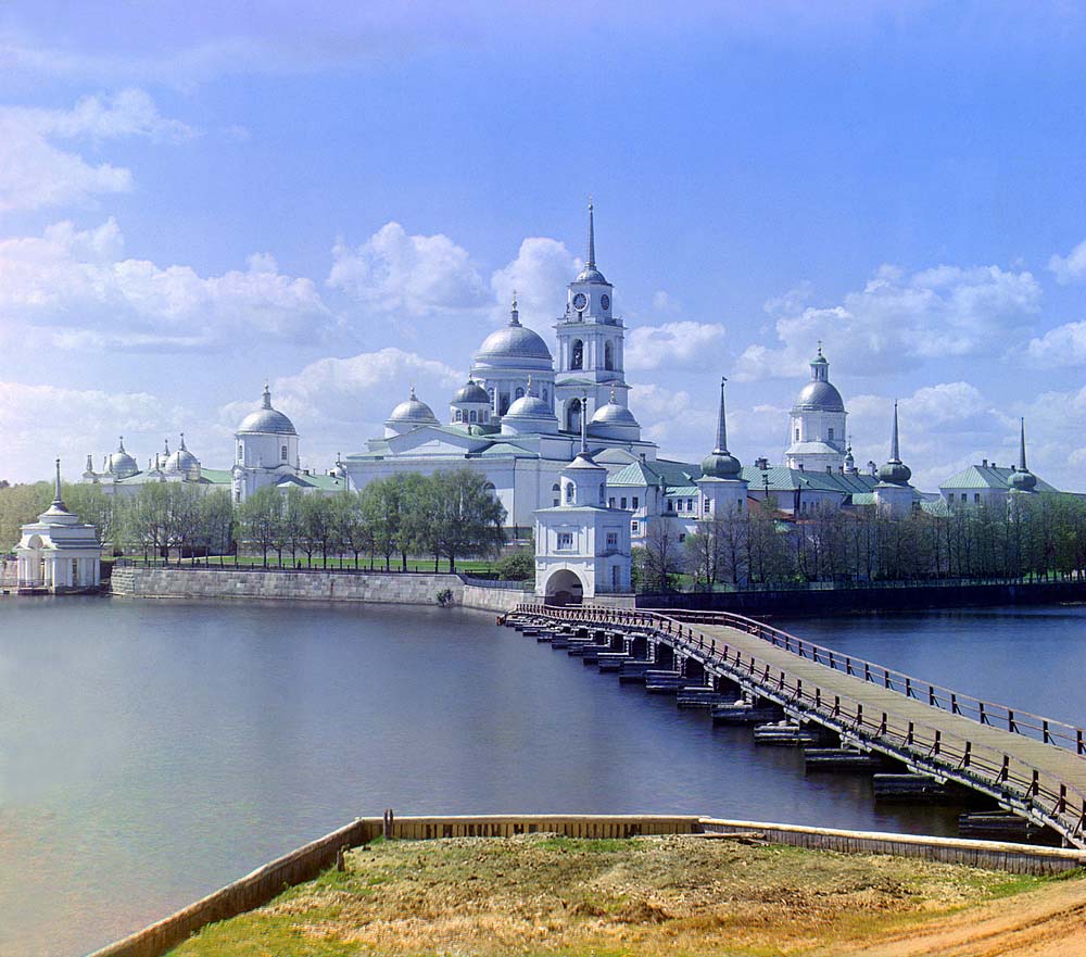 Вид монастыря преподобного Нила Столбенского, 1910 год
