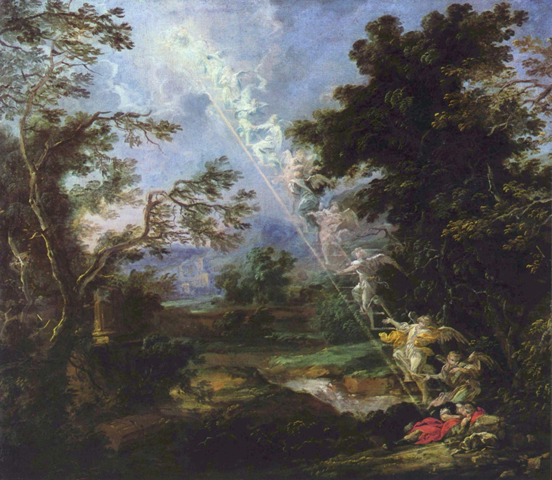 «Пейзаж со сном Иакова». Михаэль Вильман, ок. 1691 г. (источник: commons.wikimedia.org)