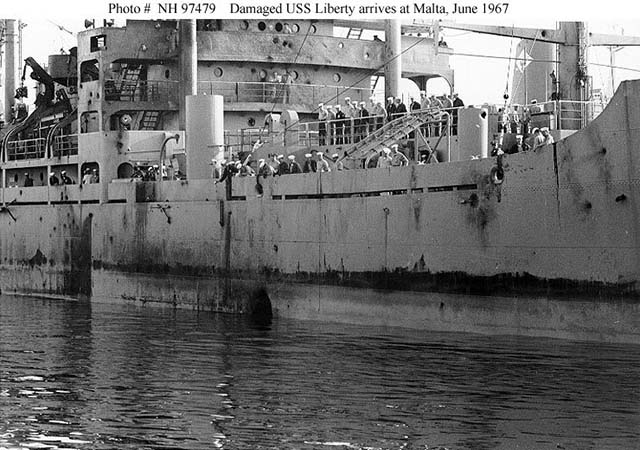 Корпус американского корабля по прибытии на Мальту