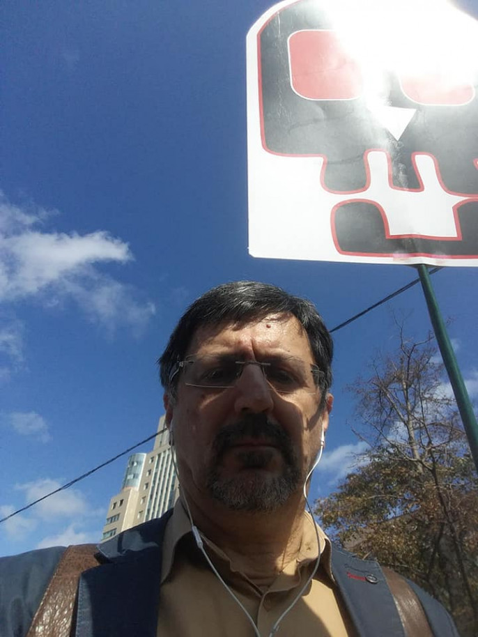 Гусейнов на протестной акции в Москве летом 2019-го
