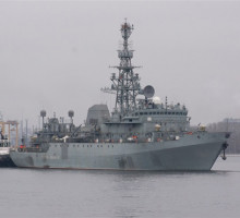 В День ВМФ на судне связи «Юрий Иванов» будет поднят Андреевский флаг
