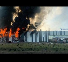 В Латвии красиво горел американский военный завод, поставлявший БПЛА Украине