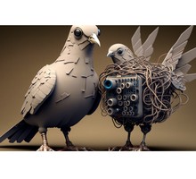 Электронный голем и электронный голубь